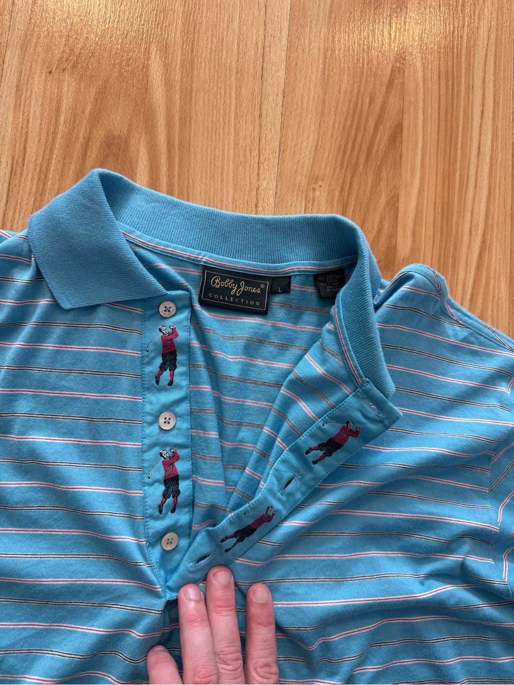 Awesome Vintage Bobby Jones Lightweight Polo Golf Shirt- Men’s Large